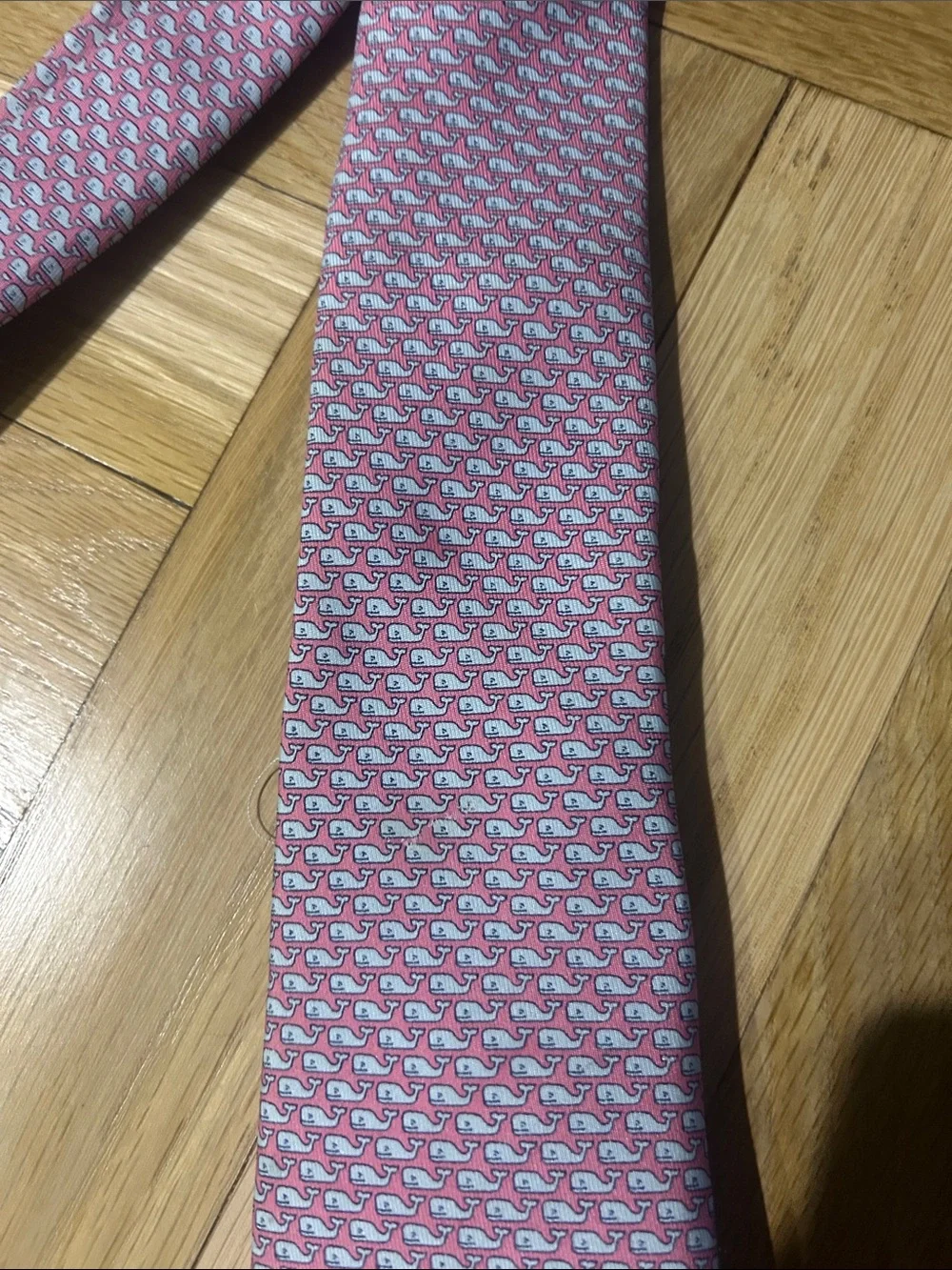 Vineyard Vines Pink Micro-Print Silk Tie